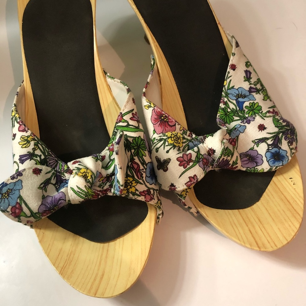 Floral bow mules - Picture 3 of 5